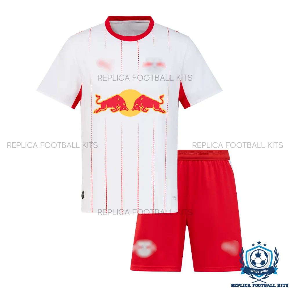 RB Leipzig Home Kid Replica Football Kit 2026/27 - front view