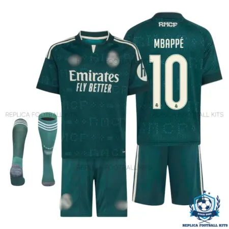 Real Madrid MBAPPÉ 10 Away Kid Replica Football Kit 2026/27 - overview
