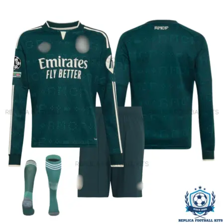 Real Madrid Away Kid Replica Football Kit 2026/27 Long Sleeve - overview