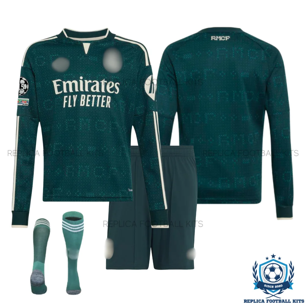 Real Madrid Away Kid Replica Football Kit 2026/27 Long Sleeve - overview