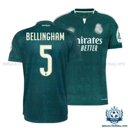 Real Madrid BELLINGHAM 5 Away Men Replica Football Shirt 2026/27 - overview