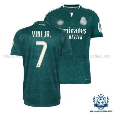 Real Madrid VINI JR. 7 Away Men Replica Football Shirt 2026/27 - overview