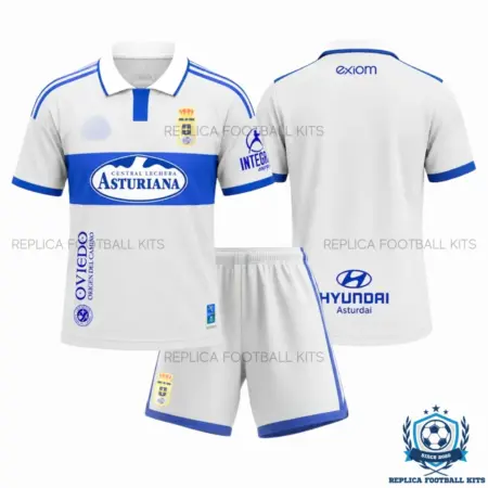 Real Oviedo Away Kid Replica Football Kit 2026/27 - overview