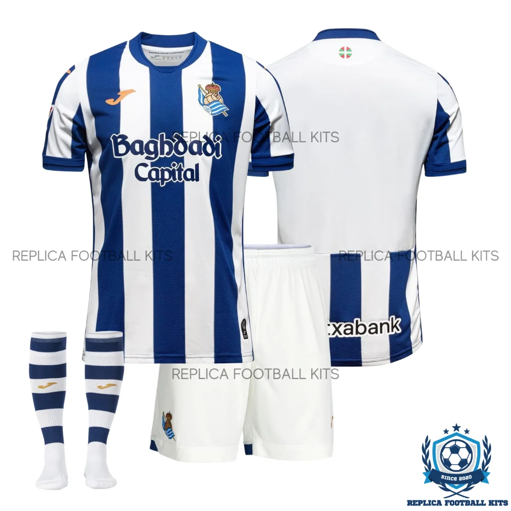 Real Sociedad Home Kid Replica Football Kit 2026/27