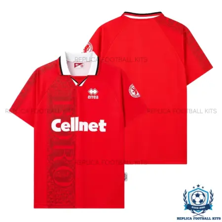 Retro Middlesbrough Home Men Replica Football Shirt 1996/97 - overview