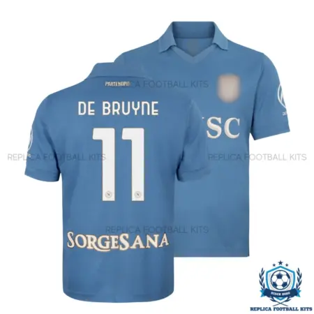 SSC Napoli DE BRUYNE 11 Home Men Replica Football Shirt 2026/27 - overview