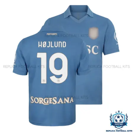 SSC Napoli HØJLUND 19 Home Men Replica Football Shirt 2026/27 - overview