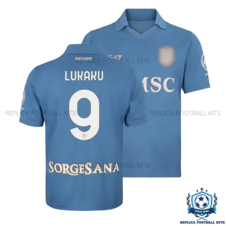 SSC Napoli LUKAKU 9 Home Men Replica Football Shirt 2026/27 - overview