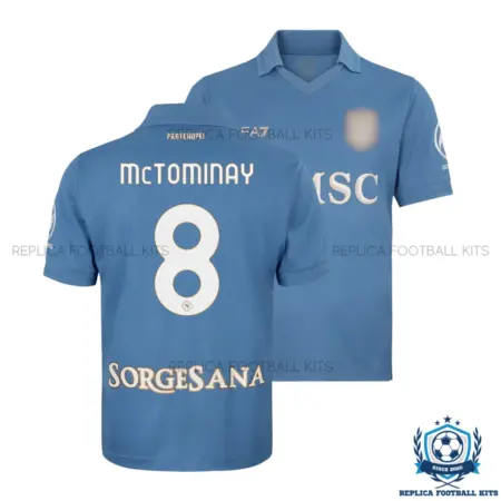 SSC Napoli McTOMINAY 8 Home Men Replica Football Shirt 2026/27 - overview