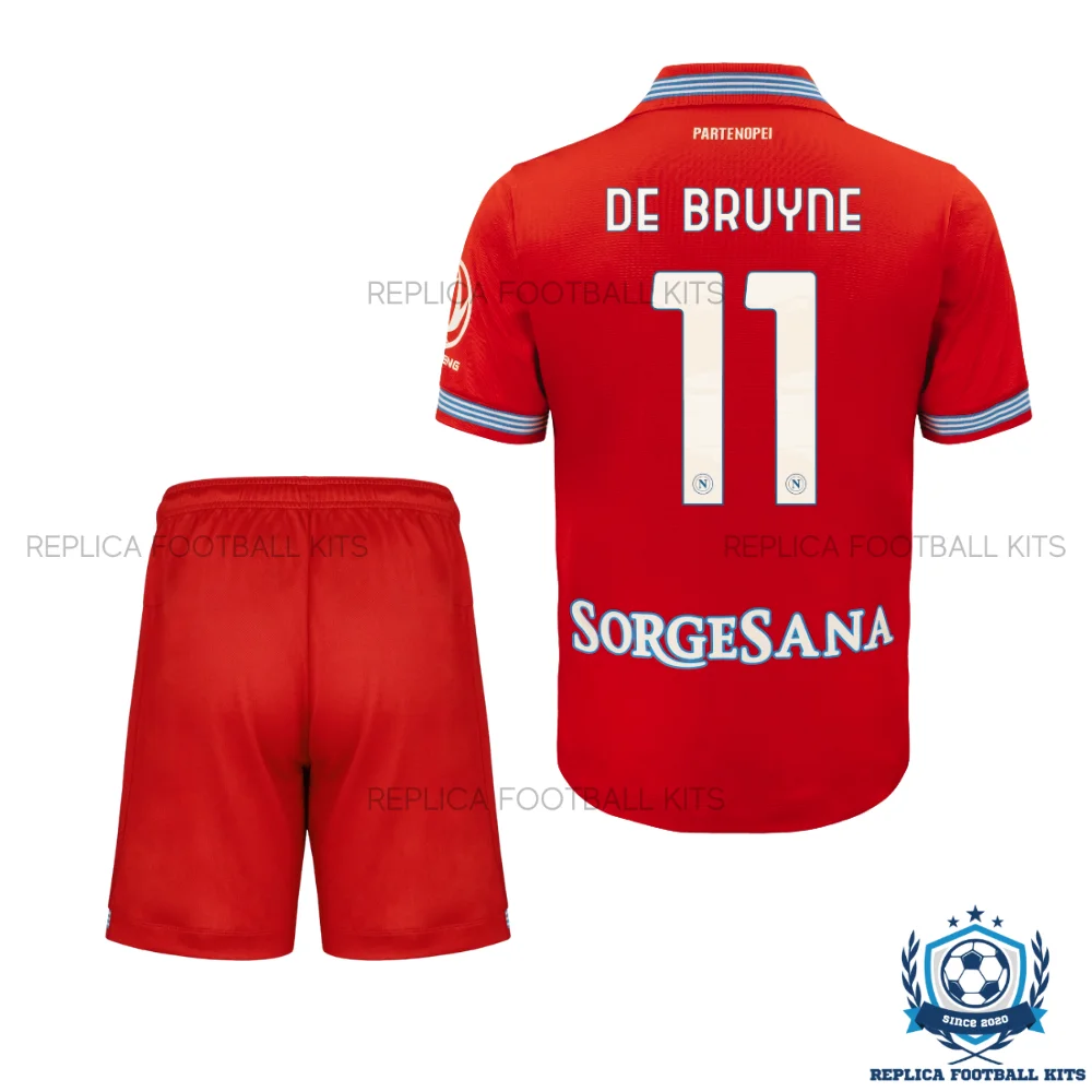 SSC Napoli DE BRUYNE 11 Third Kid Replica Football Kit 2026/27 - backview