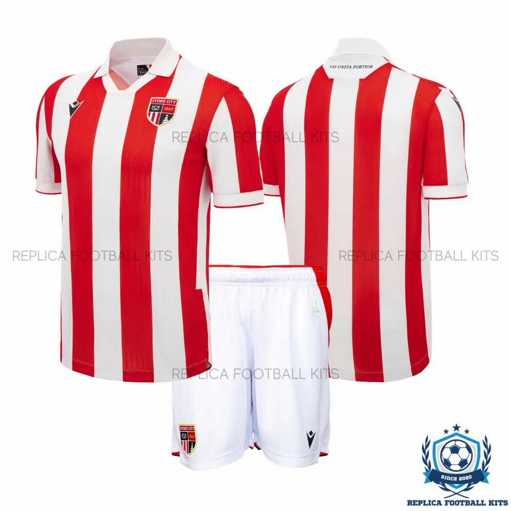 Stoke City Home Kid Replica Football Kit 2026/27 - overview