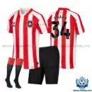 Sunderland XHAKA 34 Home Kid Replica Football Kit 2026/27 - overview with socks
