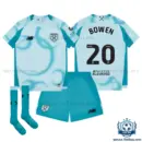 West Ham BOWEN 20 Third Kid Replica Football Kit 2026/27 - overview with socks