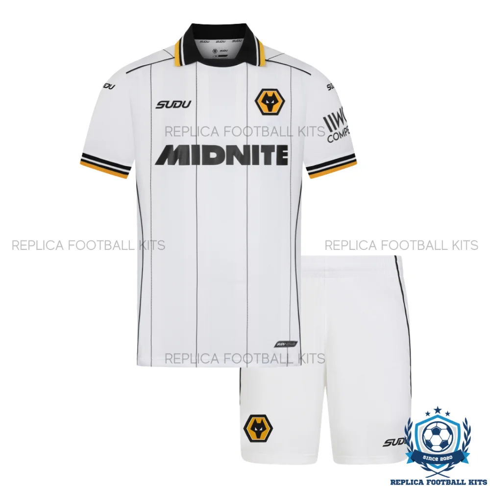 Wolves Away Kid Replica Football Kit 2026/27 - front view