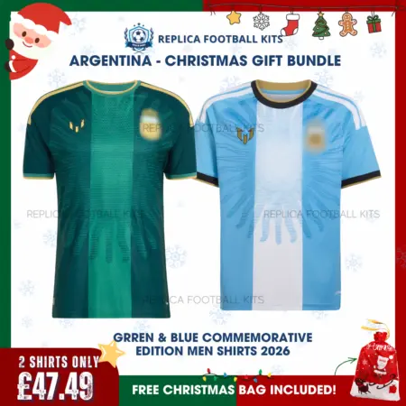 Argentina 2026 Full Kit Gift Set – Commemorative Home and Goalkeeper Men Football Shirts