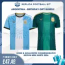 Argentina 2026 Full Kit Gift Set – Commemorative Home and Goalkeeper Men Football Shirts