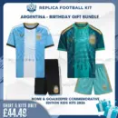 Argentina 2026 Full Kit Gift Set – Commemorative Home and Goalkeeper Kids Football Kits - overview