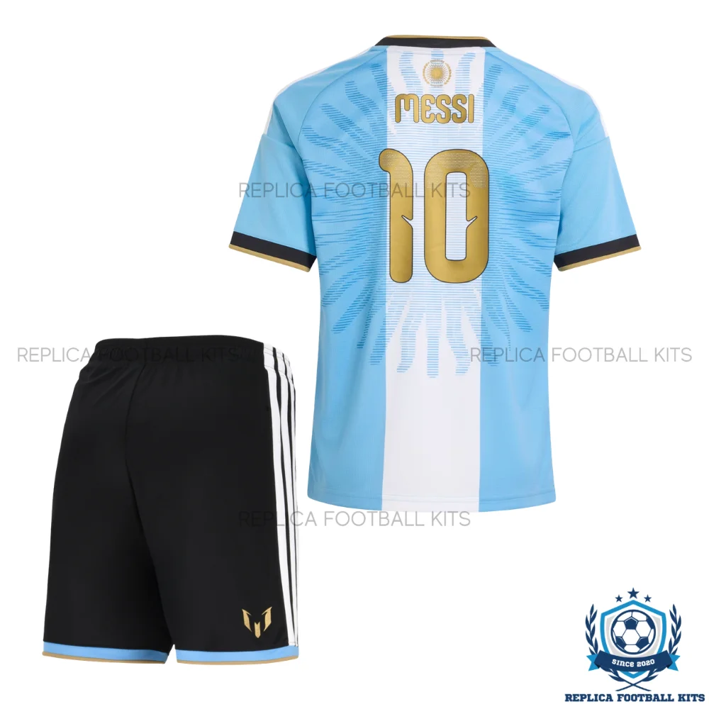 Argentina MESSI 10 Commemorative Edition Kid Replica Football Kit 2026 - backview