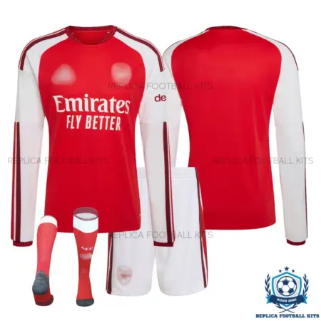 Arsn@l Home Kid Replica Football Kit 2026/27 Long Sleeve - overview