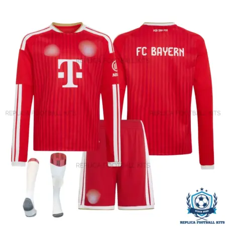 Bayern Munich Home Kid Replica Football Kit 2026/27 Long Sleeve - overview