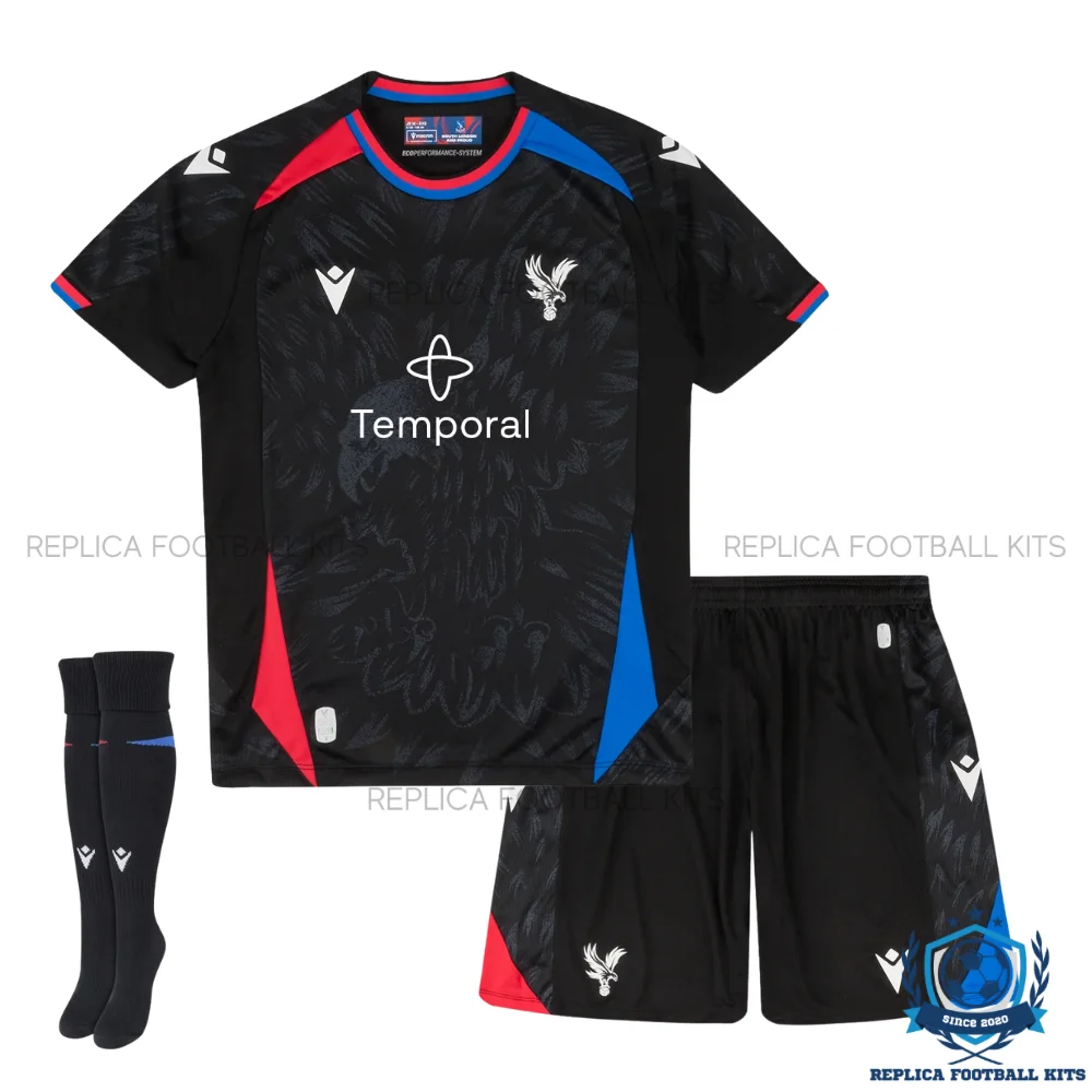 Crystal Palace Away Kid Replica Football Kit 2026/27 - frontview