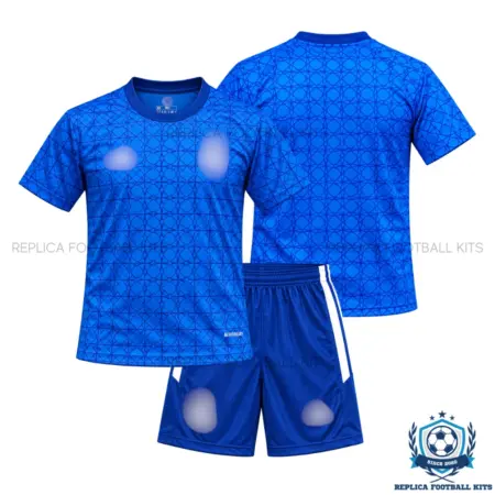 Real Madrid Blue Special Edition Kid Replica Football Kit 2026/27 - overview
