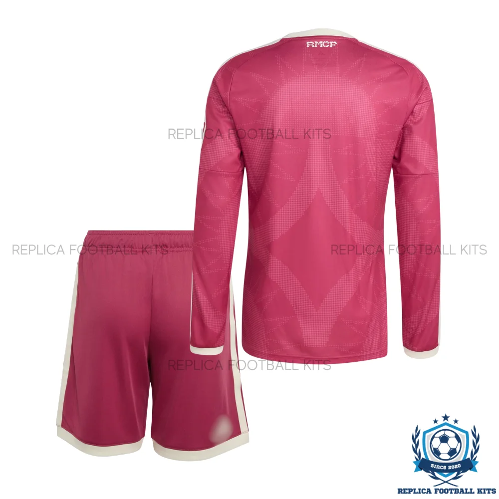 Real Madrid Third Kid Replica Football Kit 2026/27 Long Sleeve- backview