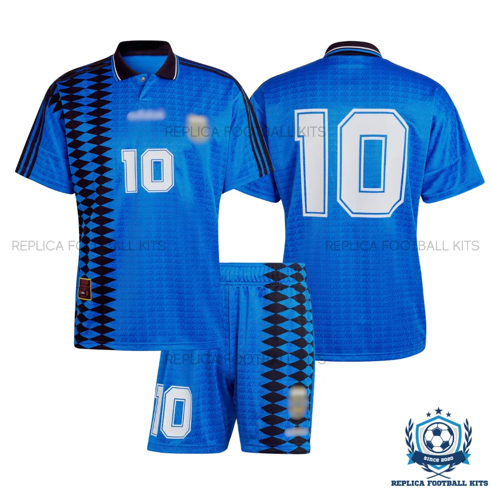 Retro Argentina 10 Away Kid Replica Football Kit 1994 - overview