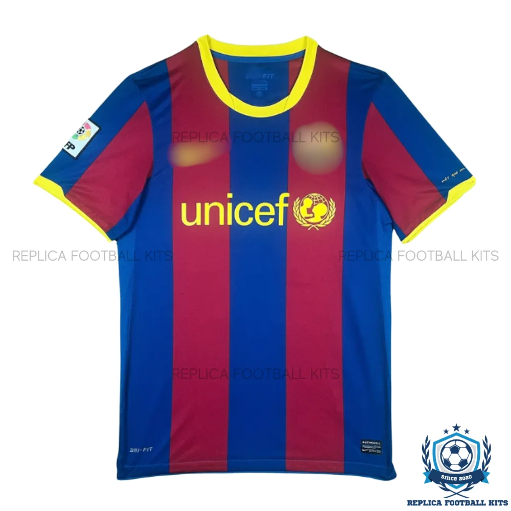 Retro Barcelona MESSI 10 Home Men Replica Football Shirt 2010/11 - frontview