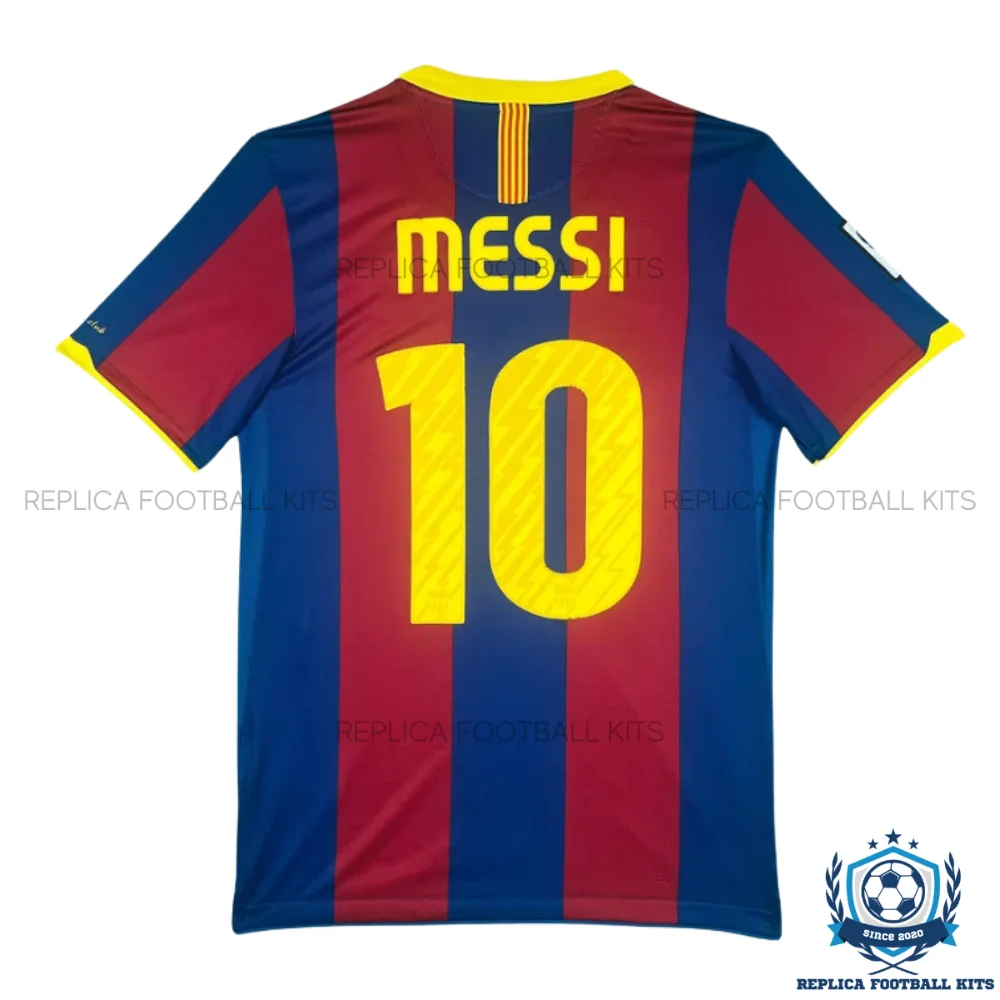 Retro Barcelona MESSI 10 Home Men Replica Football Shirt 2010/11 - backview