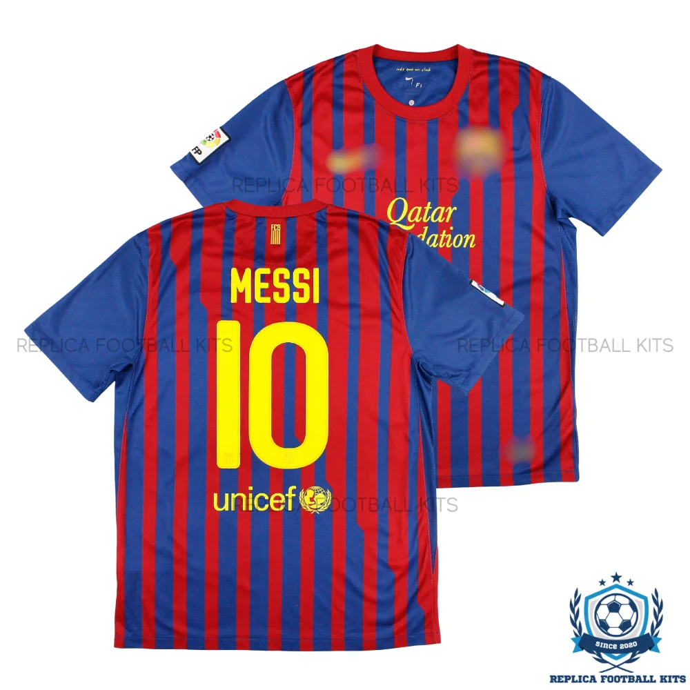 Retro Barcelona MESSI 10 Home Men Replica Football Shirt 2011/12 - overview