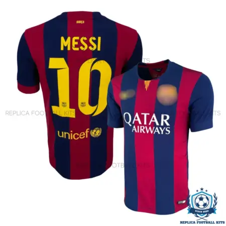 Retro Barcelona MESSI 10 Home Men Replica Football Shirt 2014/15 - overview