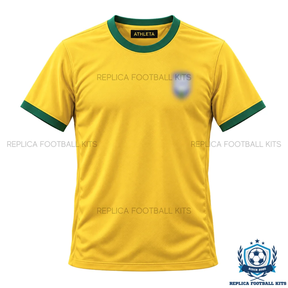 Retro Brazil PELÉ 10 Home Men Replica Football Shirt 1970 - front view