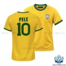 Retro Brazil PELÉ 10 Home Men Replica Football Shirt 1970 - overview
