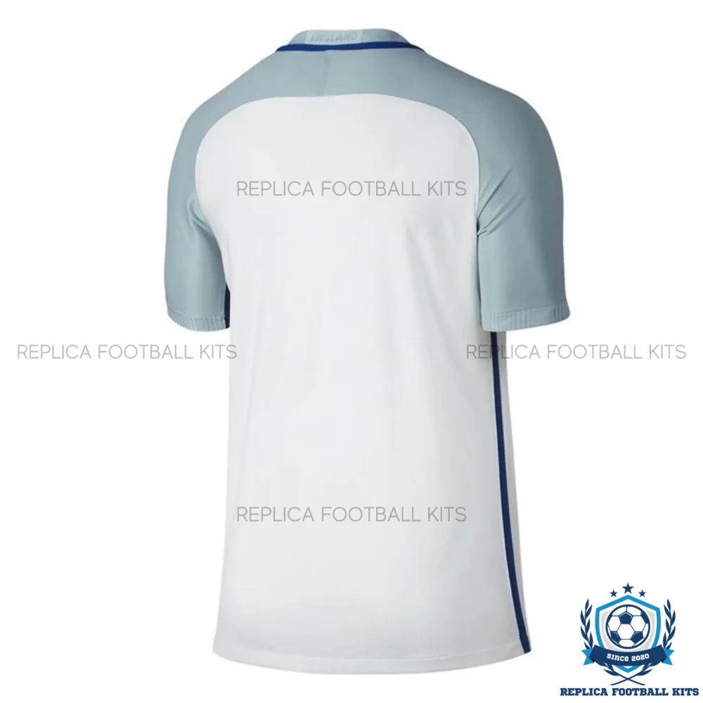 Retro England Home Men Replica Football Shirt 2016 - backview
