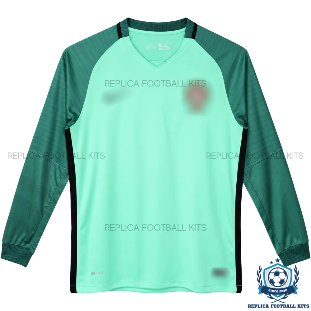 Retro Portugal Away Men Replica Football Shirt 2016 Long Sleeve - front view