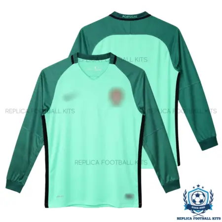 Retro Portugal Away Men Replica Football Shirt 2016 Long Sleeve - overview