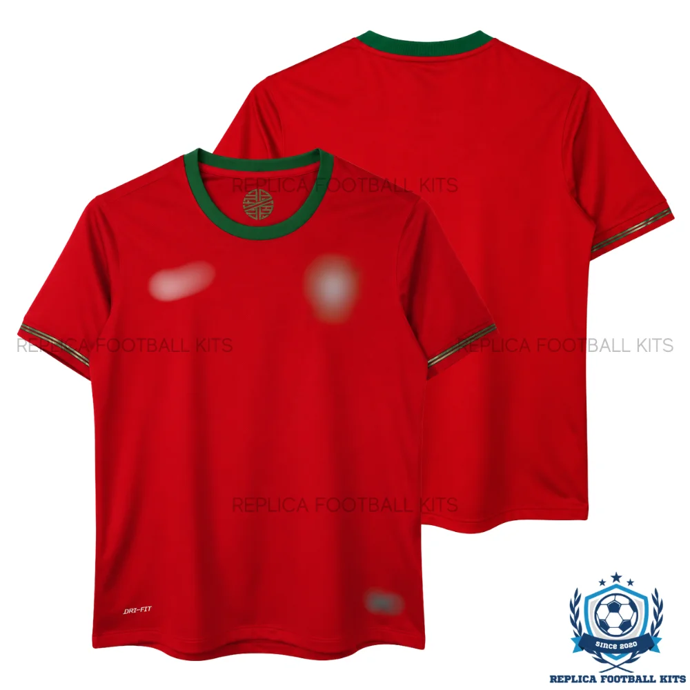 Retro Portugal Home Men Replica Football Shirt 2012 - overview